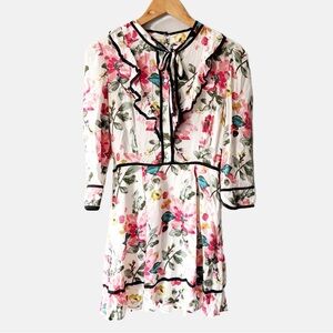 Re:Named Perfectly Charming Floral Skater Midi Dress Size Small Streetwear